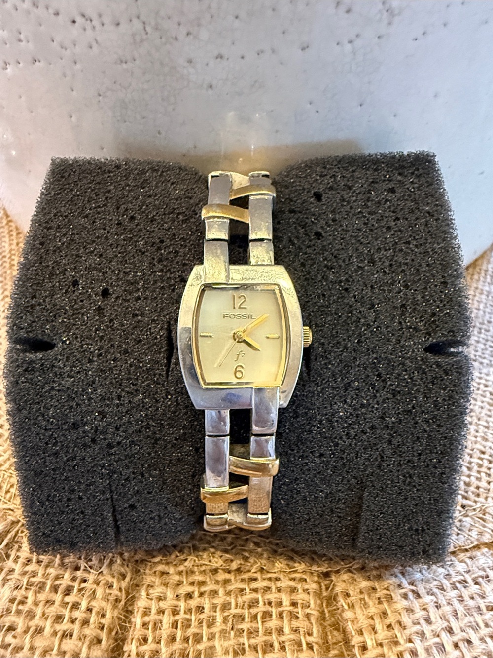 Fossil Two-Tone Silver and Gold Women's Link Watch